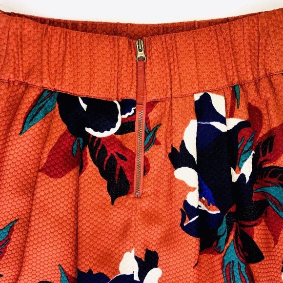ANTHROPOLOGIE MAEVE Skirt sz US 2 / XS Floral Rust Boho Whimsical - Picture 7 of 11
